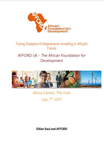 AD3 2017 Briefing paper - Young Diaspora Entrepreneurs Investing in Africa's Future